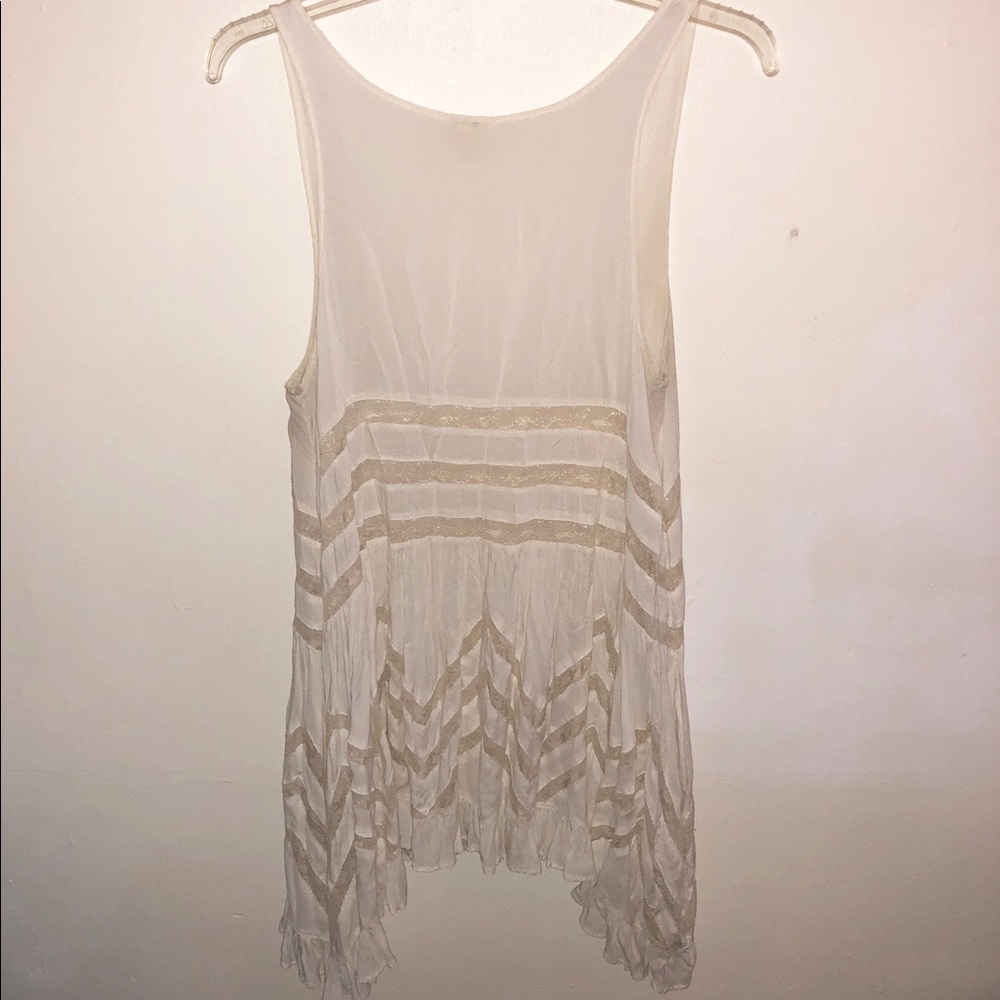 Voile and Lace Trapeze Slip - Picture 4 of 6